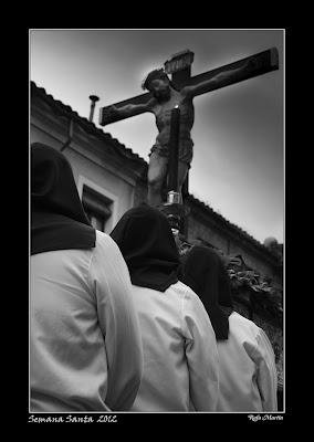 Semana Santa 2012 en Alcalá por  Rafa Martín.                                                       (versión B/N)