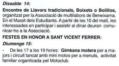 Fiestas de San Vicente Ferrer en la Provincia de Alicante 2012