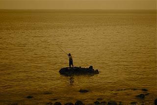 en la estación de Semarang Poncol.