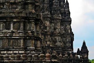 El templo de Prambanan...