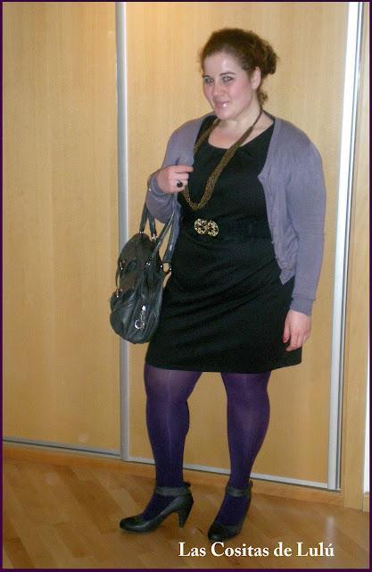 My Lbd (Little black dress) and a touch of purple