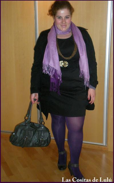 My Lbd (Little black dress) and a touch of purple