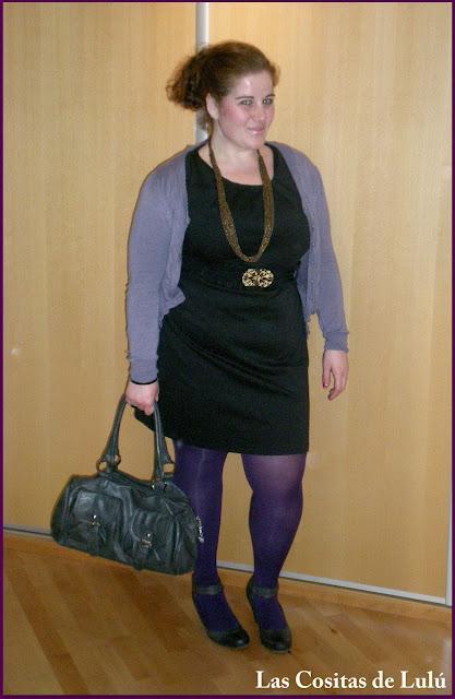 My Lbd (Little black dress) and a touch of purple