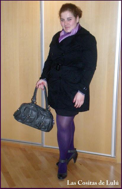 My Lbd (Little black dress) and a touch of purple