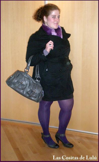 My Lbd (Little black dress) and a touch of purple