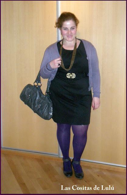 My Lbd (Little black dress) and a touch of purple