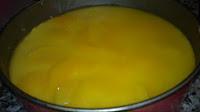 Semifrio de melocoton  y nata