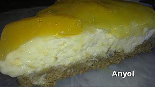 Semifrio de melocoton  y nata