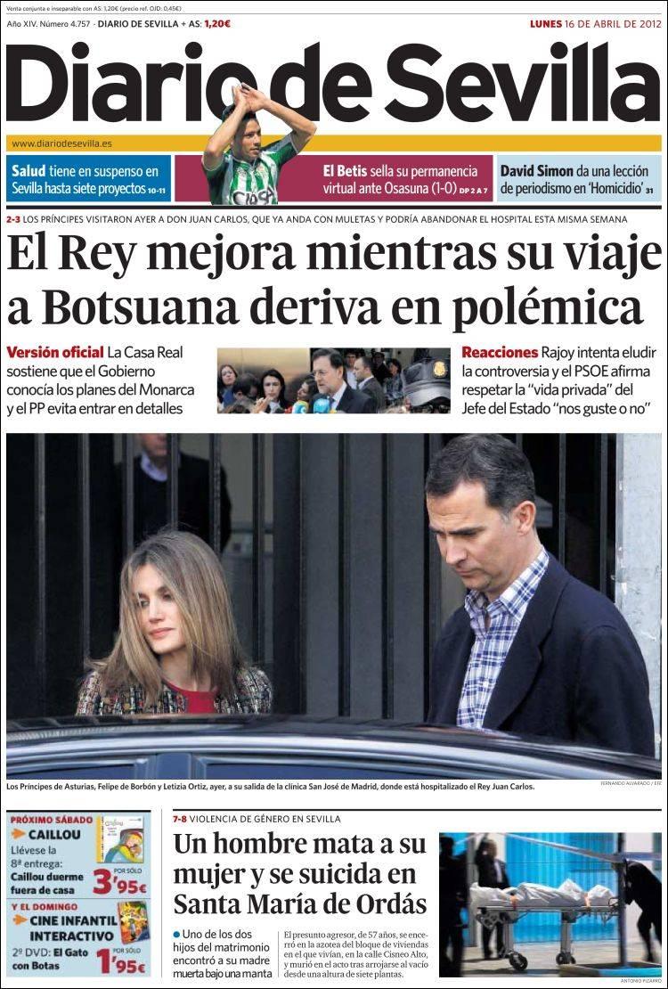 Una visita hospitalaria abre portadas en España
