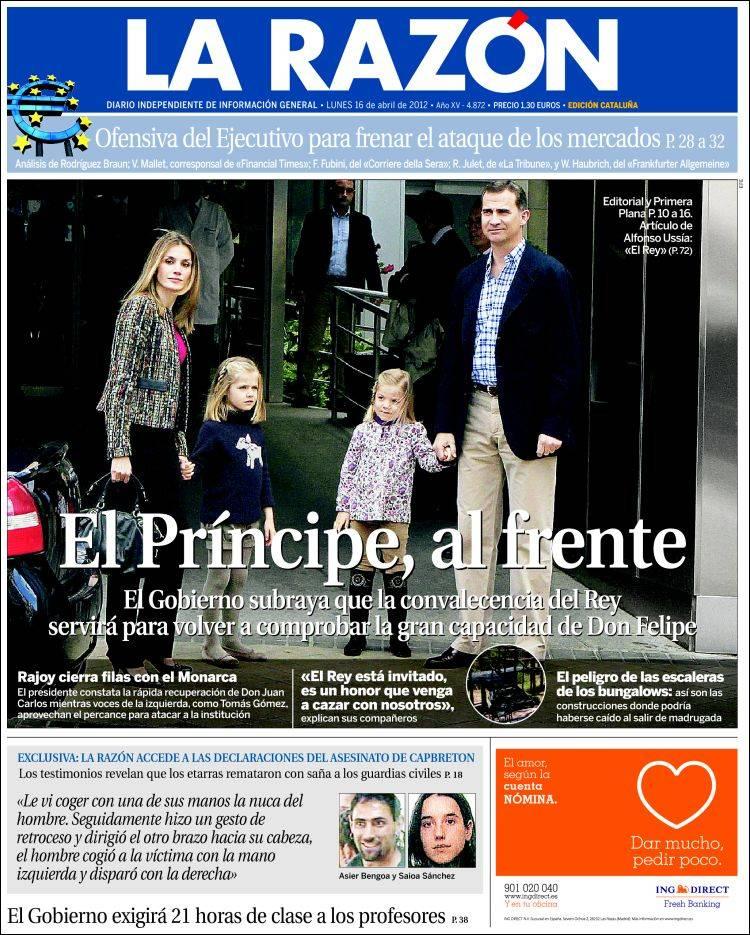 Una visita hospitalaria abre portadas en España