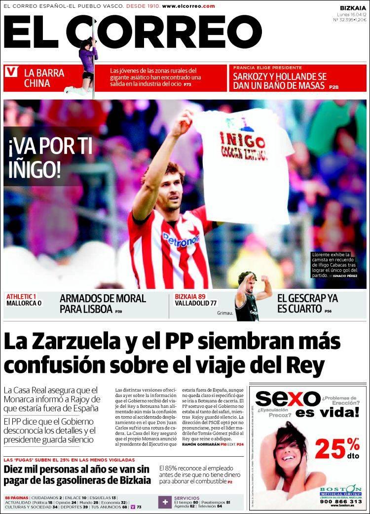 Una visita hospitalaria abre portadas en España