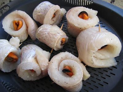 Propietas de pescado en salsa de mejillones