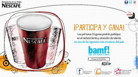 Concurso: “Tu diseño despierta a la vida con NESCAFÉ”