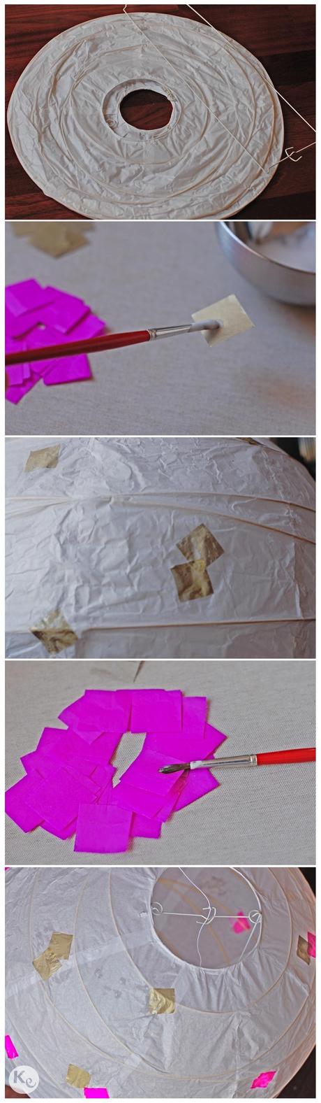 DIY 22. Decorando farolillos de papel-instrucciones/Paper lantern decor-directions