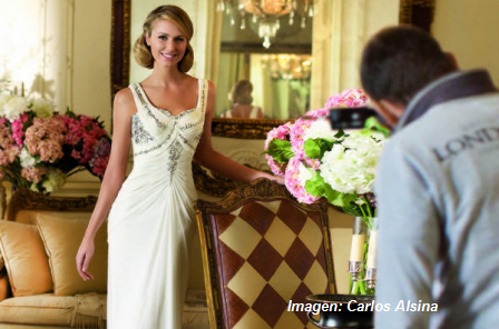 Stacy Kleiber, muy guapa vestida de novia para Pronovias