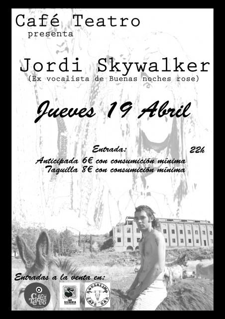 Jordi Skywalker, en el Café Teatro de Valladolid