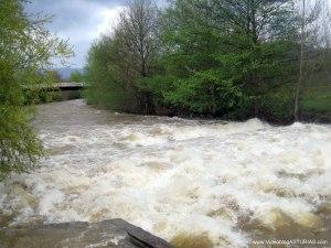 Rápidos formados en zona pedregosa rio Cubía - Grado