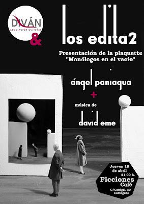 Presentación de Monólogos en el vacío, de Ángel Paniagua, en Cartagena
