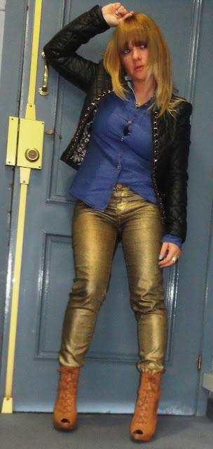 DENIM, LEATHER AND GOLD