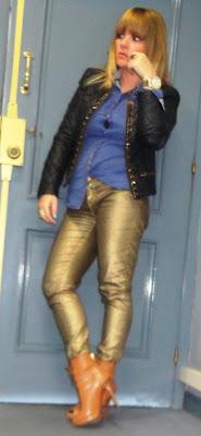 DENIM, LEATHER AND GOLD