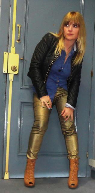 DENIM, LEATHER AND GOLD