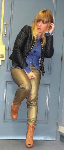 DENIM, LEATHER AND GOLD