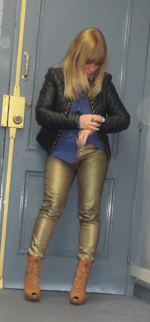 DENIM, LEATHER AND GOLD