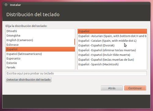 instalacionubuntu teclado Guía de instalación en 5 pasos de Ubuntu 12.04 Precise Pangolin