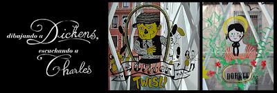 Dibujando a Dickens. Escuchando a Charles. En la Noche de los Libros