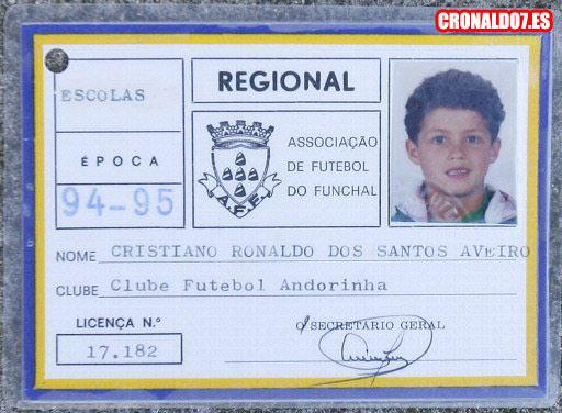 Cristiano Ronaldo, de niño
