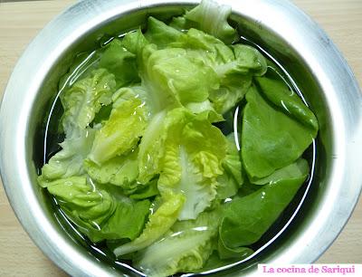 ¿Cómo lavas la lechuga?