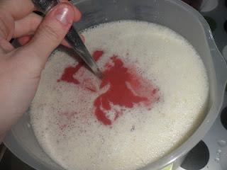 Pudin de plátano y fresas