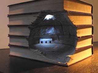 Arte con libros. Si no te gusta leer, al menos…
