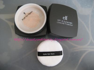 Protección solar en polvo