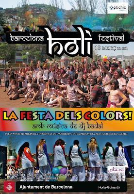 Holi en Barcelona 2012. Celebra con Bollywood Sitare el Festival indio de los colores