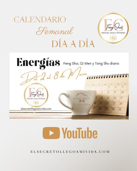 🌟 Calendario Tong Shu de marzo.🤩