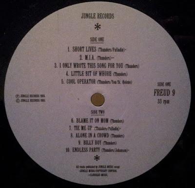 Johnny Thunders -Que Sera Sera Lp 1986 (1985)