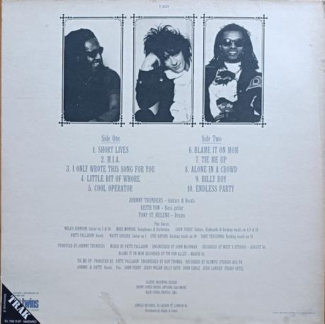 Johnny Thunders -Que Sera Sera Lp 1986 (1985)