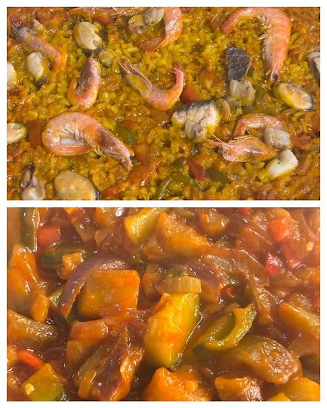 arroz y pisto