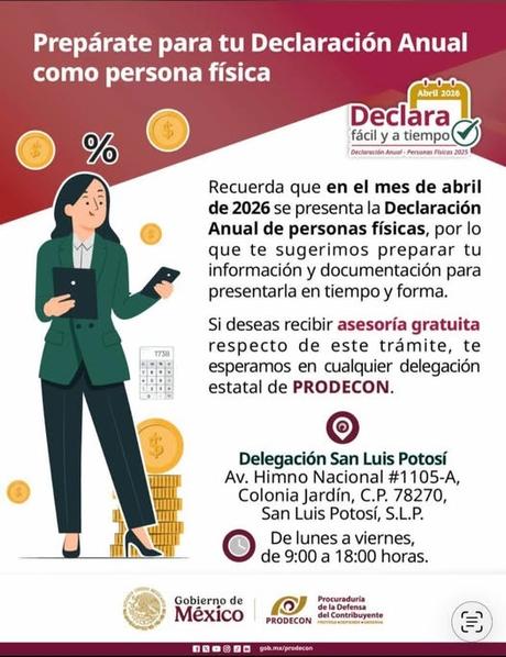 PRODECON presenta micrositio “Declara fácil y a tiempo 2026” para orientar a contribuyentes