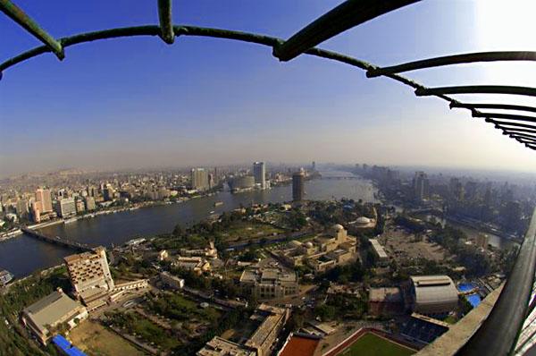 Panorámica desde la Torre de El Cairo, Egipto.