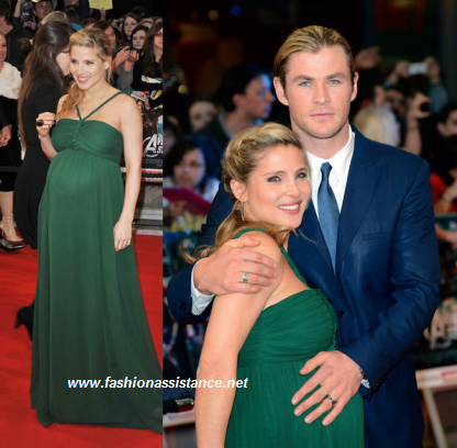 Scarlett Johansson, Elsa Pataky y Chris Hemsworth, en el estreno de Los Vengadores en Londres
