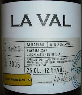 La Val Lías Finas 2005, de Bodegas La Val