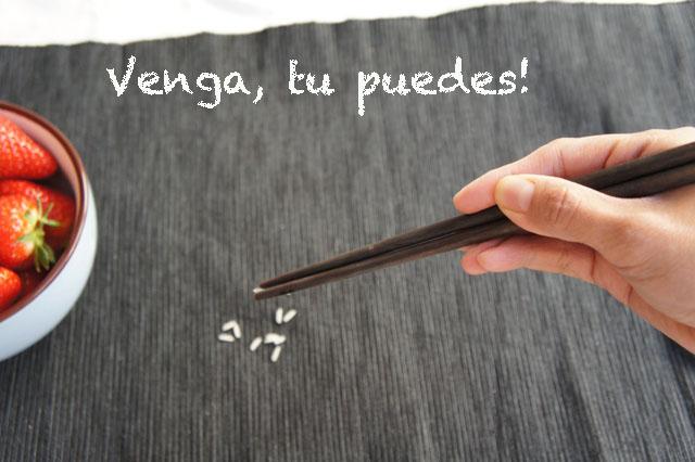 ¿Comer con los palillos es un reto? ....Guest posting  de Sabor Oriental