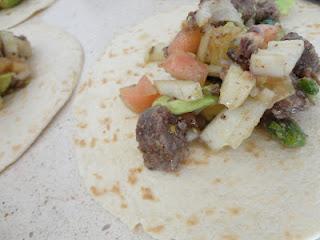 Tacos mexicanos con Morcilla de Burgos RIOS