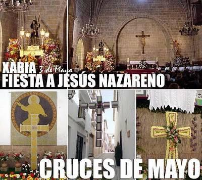 Jávea. Fiestas de Jesús Nazareno, las Cruces de Mayo y Xàbia Folk 2012