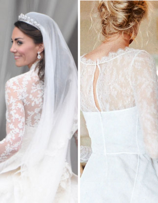 Caroline Trentini se casa con una réplica del vestido de novia de Katherine Middleton