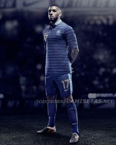 Nueva camiseta Nike de Francia para la Euro 2012