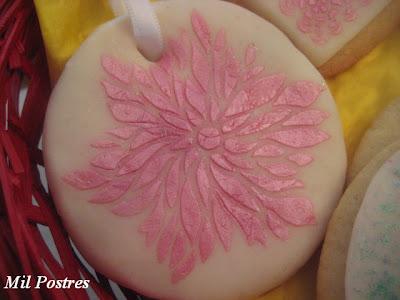 Cesta de Pascua. Huevos, corazones y detalles para la ventana.  Todo son galletas