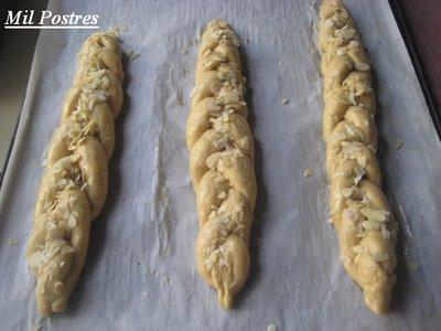 Pan trenzado de pascua